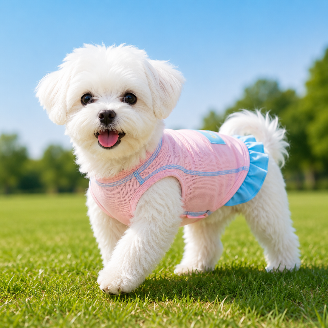 Lightweight Mesh Dog Vest for Small Dogs Cooling Wear